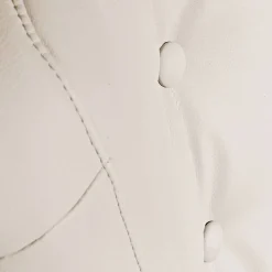 Clearance Wohnen Kunstleder Retrosessel in Beige und Buche - Sylverta