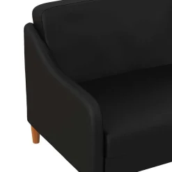 Sale Wohnen Kunstleder Schlafsofa in Schwarz - Marc