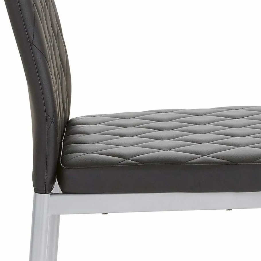 Best Wohnen Kunstleder Stühle mit hoher Lehne - Sanura (Set)