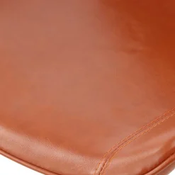 Clearance Wohnen Kunstleder Stuhl in Cognac Braun - Calumja (2er Set)