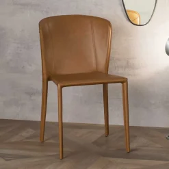 Clearance Wohnen Kunstleder Stuhl komplett bezogen - Matrera (2er Set)