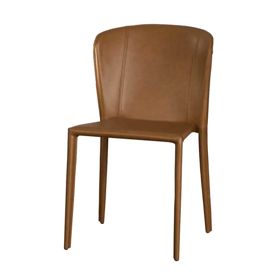Clearance Wohnen Kunstleder Stuhl komplett bezogen - Matrera (2er Set)