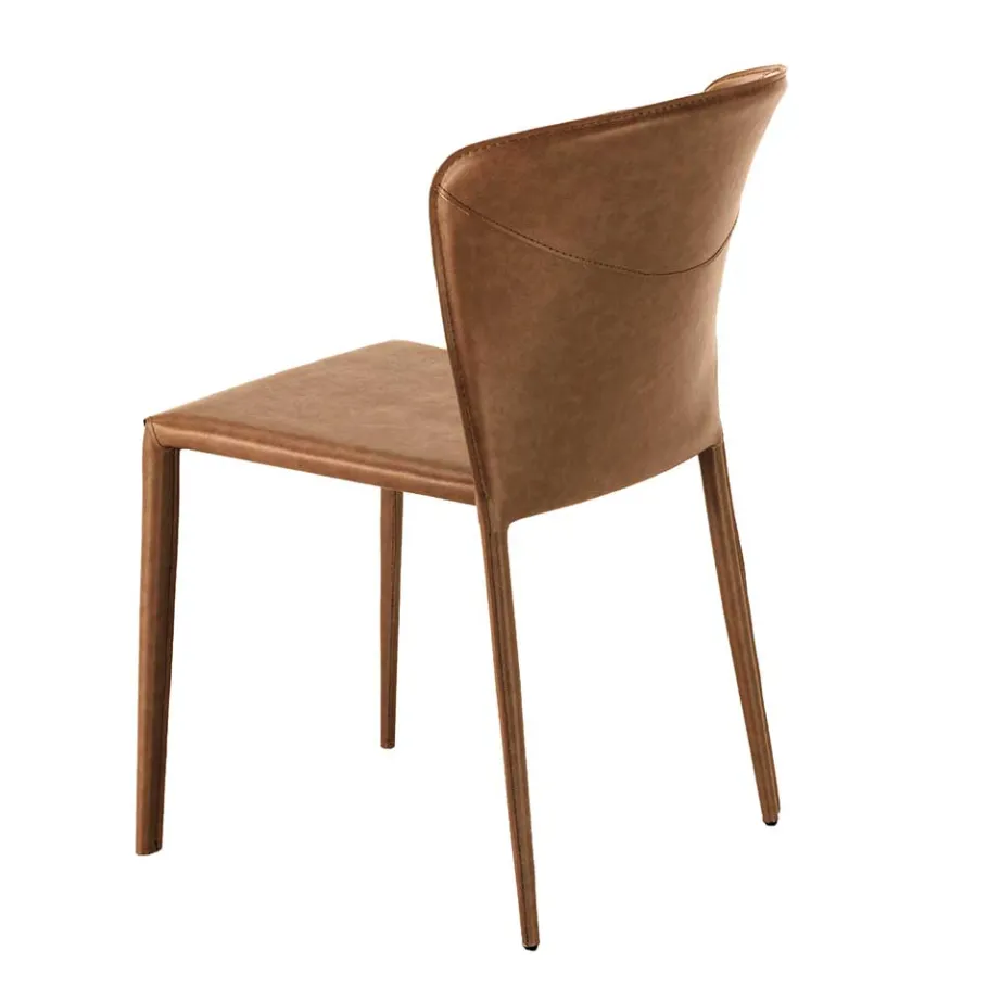 Clearance Wohnen Kunstleder Stuhl komplett bezogen - Matrera (2er Set)