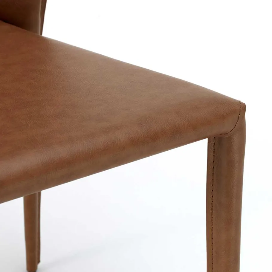 Clearance Wohnen Kunstleder Stuhl komplett bezogen - Matrera (2er Set)