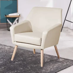 Online Wohnen Kunstledersessel in Beige - Dave