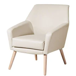 Online Wohnen Kunstledersessel in Beige - Dave