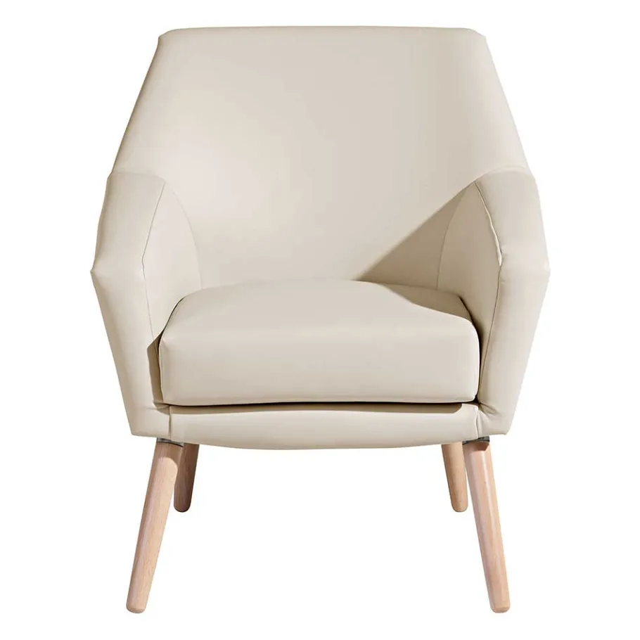 Online Wohnen Kunstledersessel in Beige - Dave