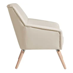 Online Wohnen Kunstledersessel in Beige - Dave