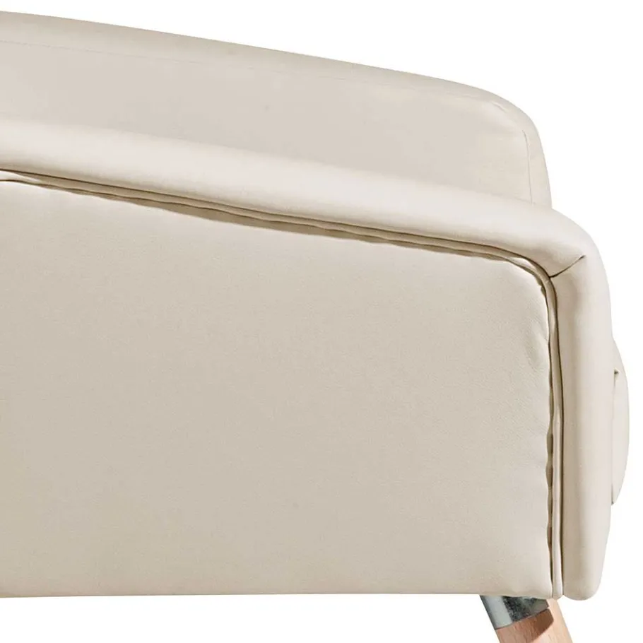 Online Wohnen Kunstledersessel in Beige - Dave