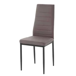 New Wohnen Kunstlederstühle in hellem Braun - Matieu (4er Set)