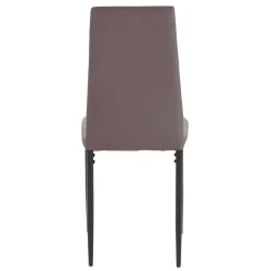 New Wohnen Kunstlederstühle in hellem Braun - Matieu (4er Set)