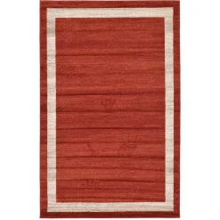 Sale Wohnen Kurzflor Teppich in Terracotta - Surin