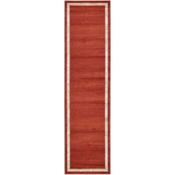 Sale Wohnen Kurzflor Teppich in Terracotta - Surin