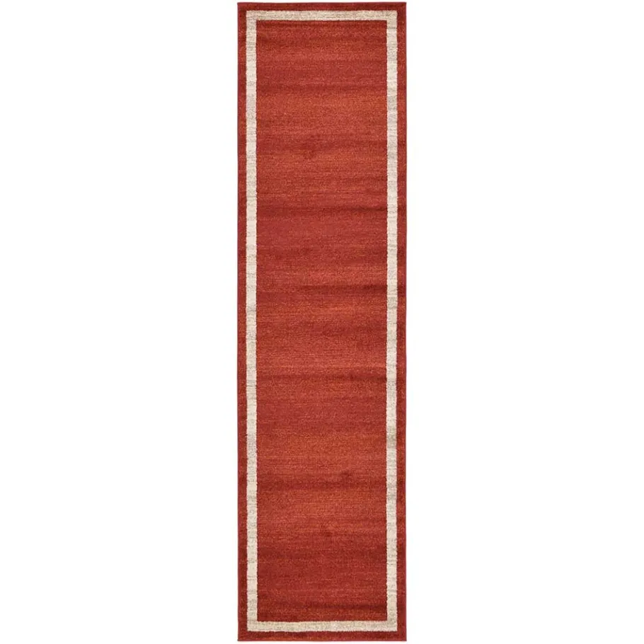 Sale Wohnen Kurzflor Teppich in Terracotta - Surin
