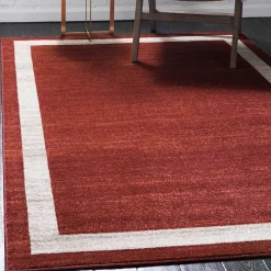 Sale Wohnen Kurzflor Teppich in Terracotta - Surin