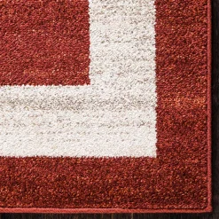 Sale Wohnen Kurzflor Teppich in Terracotta - Surin