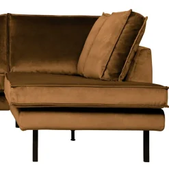 Best Wohnen L Sofa Couchecke mit Samtbezug Honig Gelb - Saguan