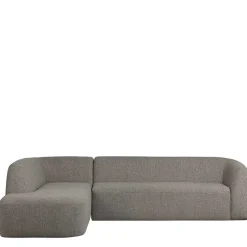 Online Wohnen L Sofa im Skandi Design in Grau Chenille - Grandessa