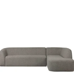 Online Wohnen L Sofa im Skandi Design in Grau Chenille - Grandessa