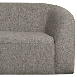 Online Wohnen L Sofa im Skandi Design in Grau Chenille - Grandessa