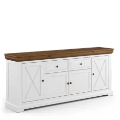 Online Wohnen Landhaus Anrichte aus Kiefer zweifarbig - Zalya
