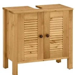 Discount Wohnen Landhaus Badmöbel aus Massivholz - Zavieca (vierteilig)