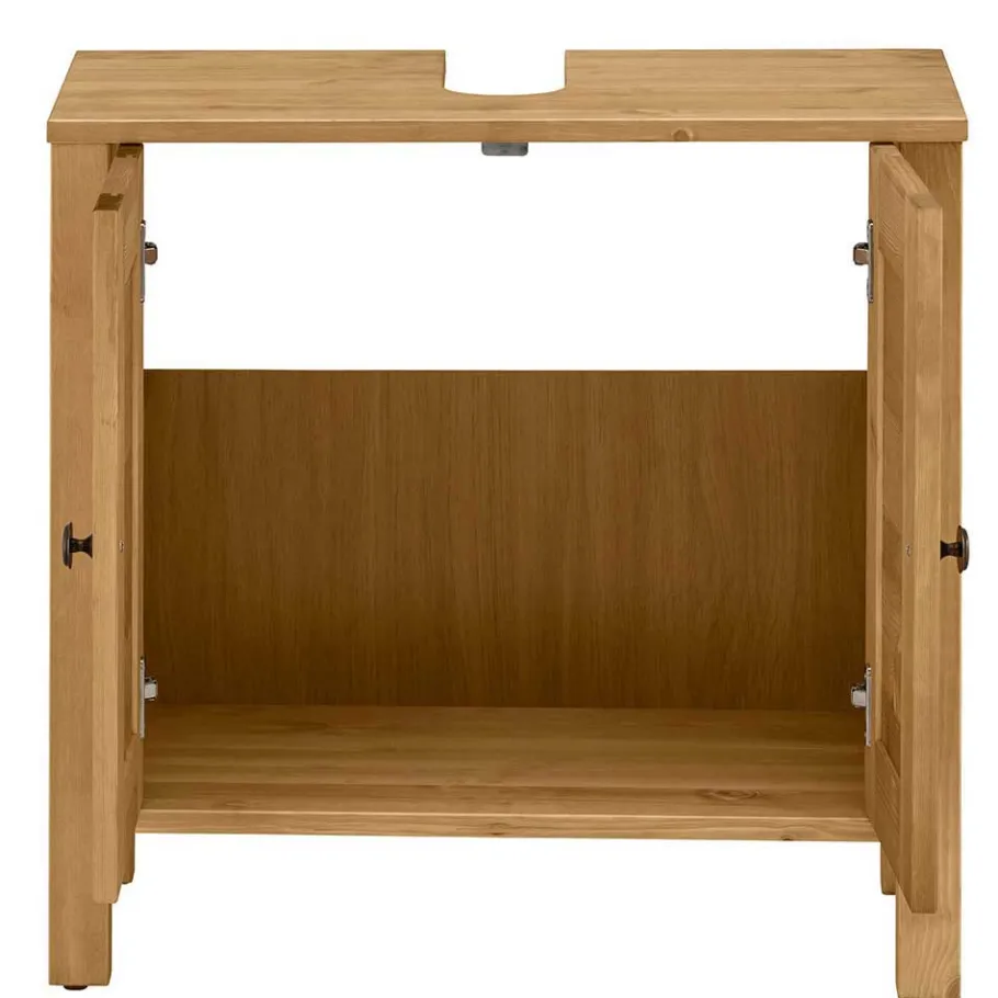 Discount Wohnen Landhaus Badmöbel aus Massivholz - Zavieca (vierteilig)