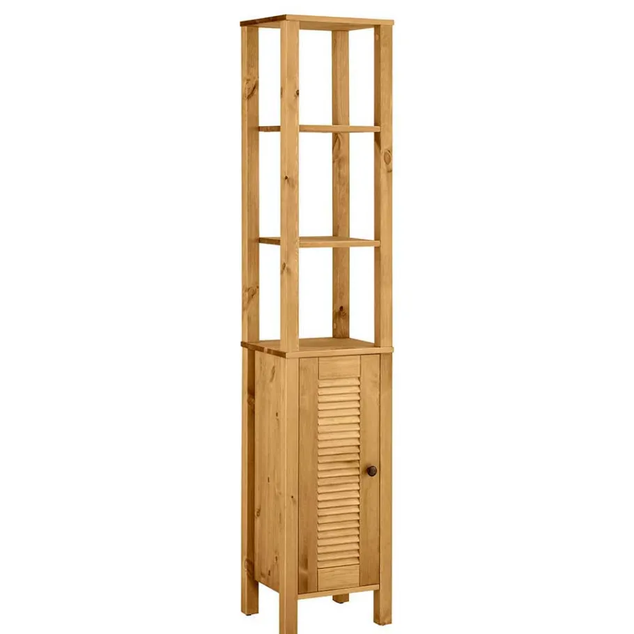 Discount Wohnen Landhaus Badmöbel aus Massivholz - Zavieca (vierteilig)
