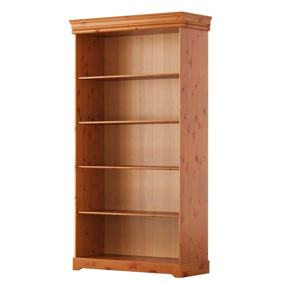 Best Wohnen Landhaus Bücherregal aus Kiefer Massivholz - Lusanne