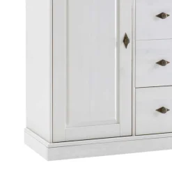 Outlet Wohnen Landhaus Brotschrank Satumare in Weiß