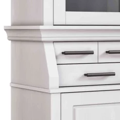 Best Wohnen Landhaus Buffetschrank in Weiß Kiefer gewachst - Curcay