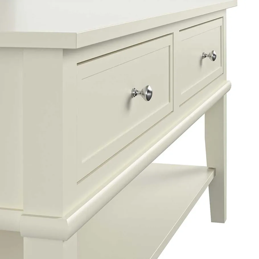 Online Wohnen Landhaus Couchtisch in Creme Weiß - Kanellas