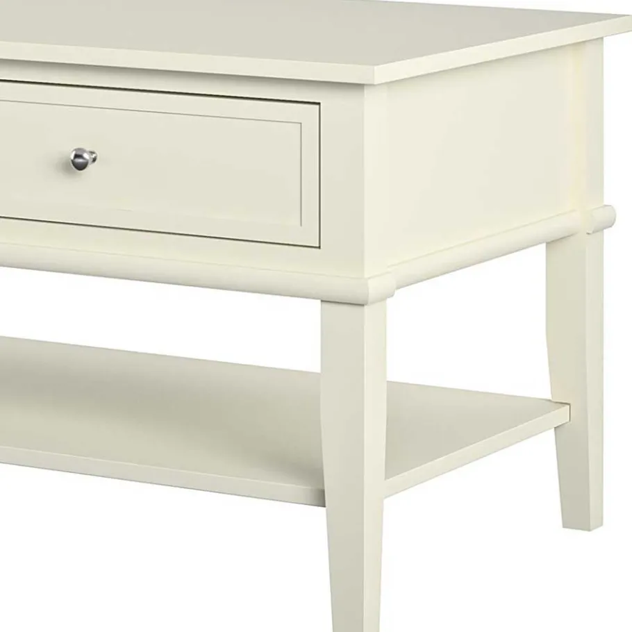 Online Wohnen Landhaus Couchtisch in Creme Weiß - Kanellas