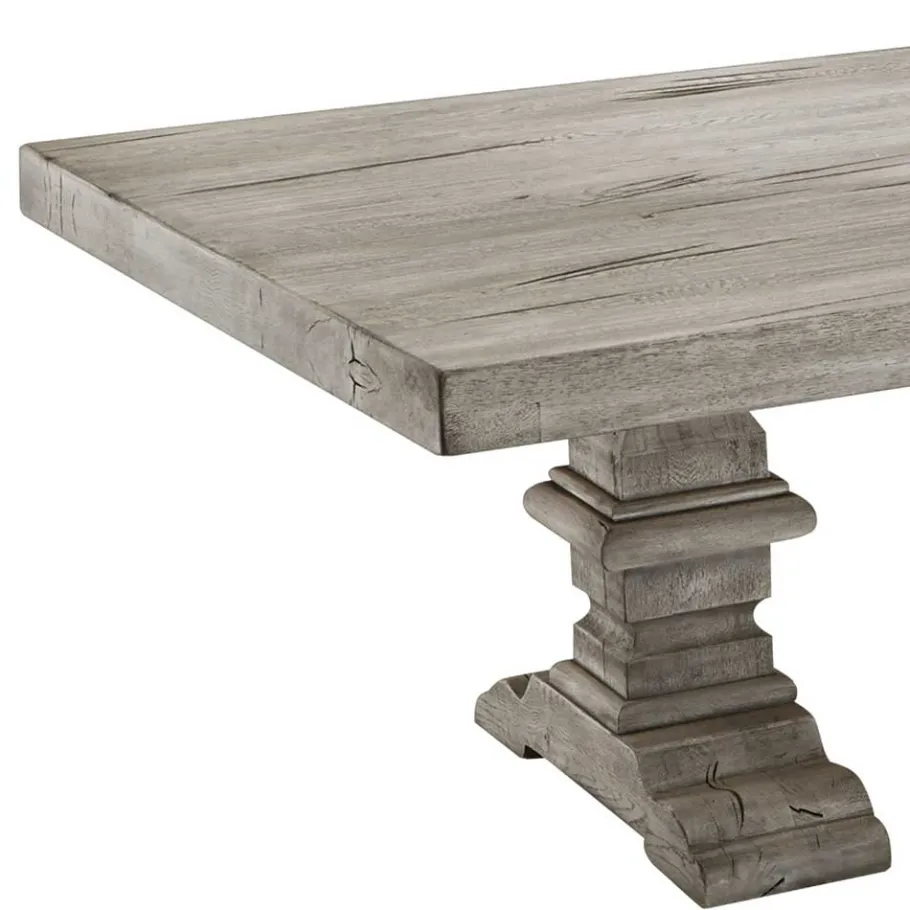 Discount Wohnen Landhaus Design Couchtisch in Eiche Grau - Luisanes