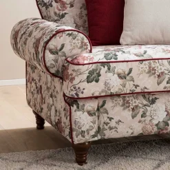 Sale Wohnen Landhaus Dreisitzer Sofa mit Blumen - Baonga