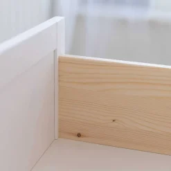 Wohnen Landhaus Highboard aus Kiefer zweifarbig - Zalya