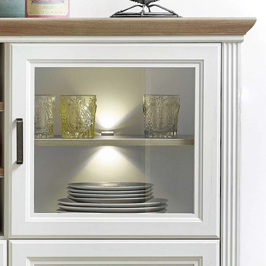 Best Wohnen Landhaus Highboard beleuchtet - Sinolita