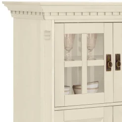 Hot Wohnen Landhaus Highboard in Creme gewachst - Rospus