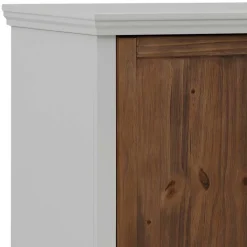 Hot Wohnen Landhaus Highboard in Holz Braun und Grau - Veproma