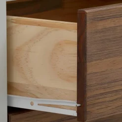 Hot Wohnen Landhaus Highboard in Holz Braun und Grau - Veproma