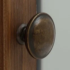 Hot Wohnen Landhaus Highboard in Holz Braun und Grau - Veproma