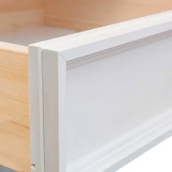 Sale Wohnen Landhaus Highboard in Weiß und Nussbaum Braun - Manipur