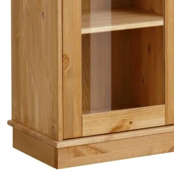 Best Wohnen Landhaus Highboard Vitrine aus Kiefer - Goro
