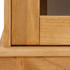 Best Wohnen Landhaus Highboard Vitrine aus Kiefer - Goro