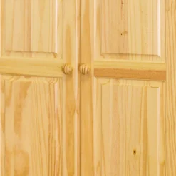 Hot Wohnen Landhaus Holz Kleiderschrank mit Kugelfüßen - Kascanu