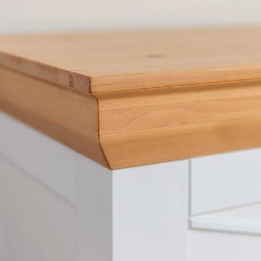 Outlet Wohnen Landhaus Holztruhe aus Kiefer Massivholz - Saluts