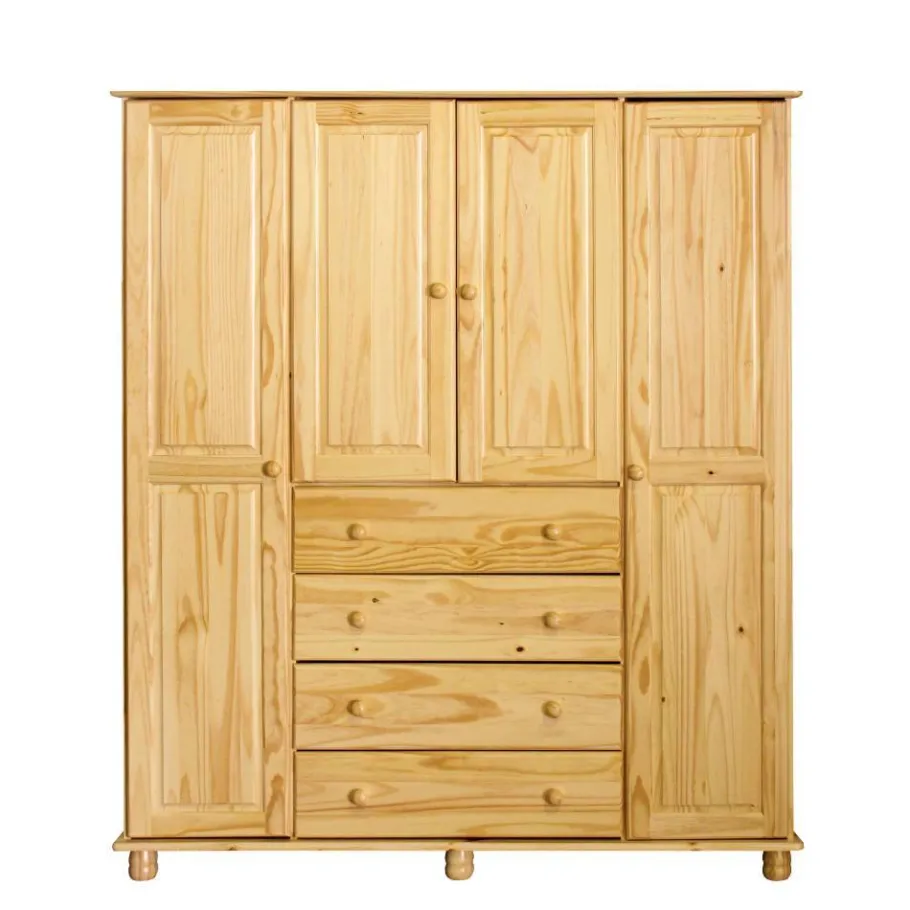 Sale Wohnen Landhaus Kleiderschrank aus Kiefernholz - Lajuna