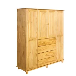 Sale Wohnen Landhaus Kleiderschrank aus Kiefernholz - Lajuna