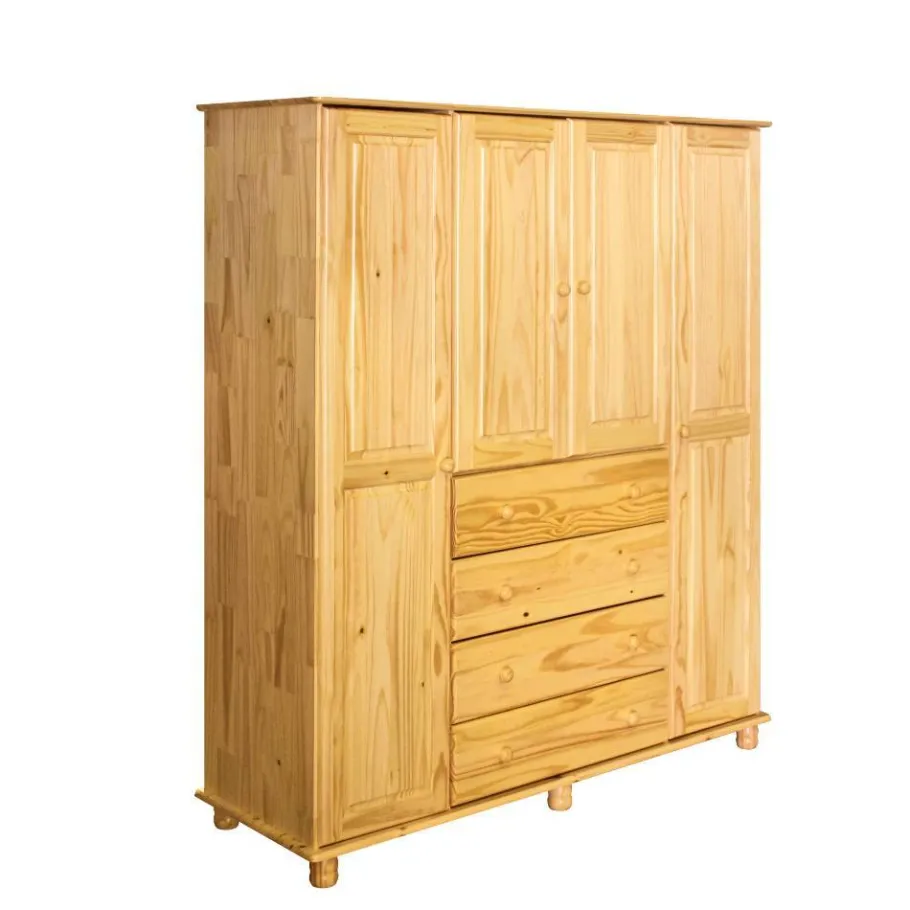Sale Wohnen Landhaus Kleiderschrank aus Kiefernholz - Lajuna