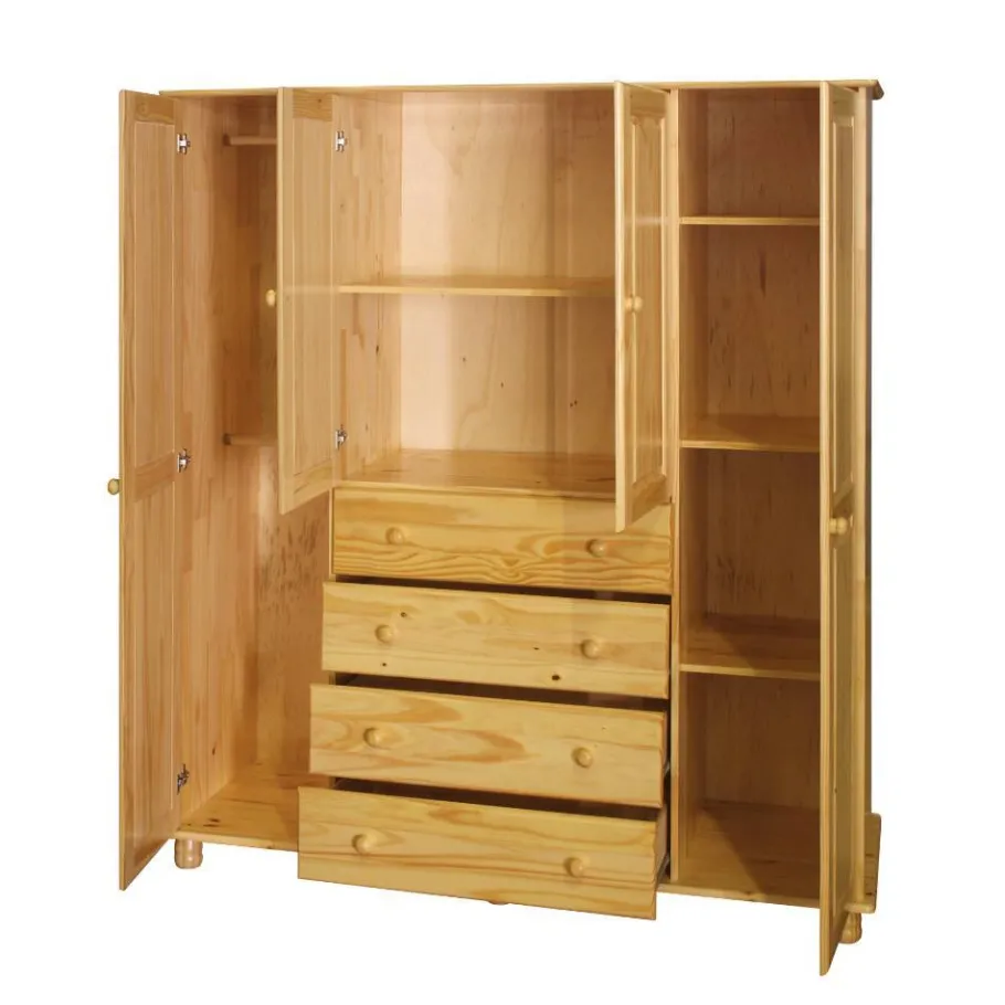 Sale Wohnen Landhaus Kleiderschrank aus Kiefernholz - Lajuna